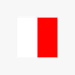 Alphabet Flag (H) (Single side with Logo - Tailored) Alphabet-Flag-H