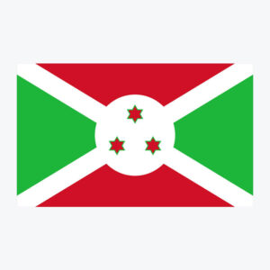 Flag of Burundi, national flag design with unique colors and emblem