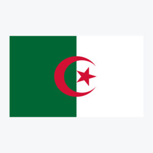Flag of Algeria, national flag design with unique colors and emblem