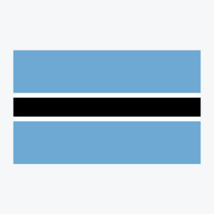 Flag of Botswana, national flag design with unique colors and emblem