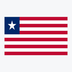 Flag of Liberia, national flag design with unique colors and emblem