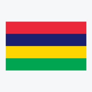 Flag of Mauritius, national flag design with unique colors and emblem