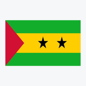 Flag of Sao Tome and Principe, national flag design with unique colors and emblem