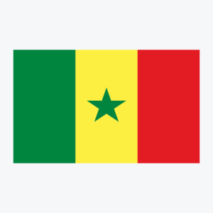 Flag of Senegal, national flag design with unique colors and emblem
