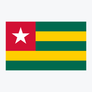 Flag of Togo, national flag design with unique colors and emblem