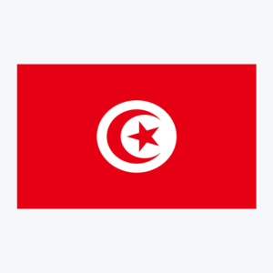 Flag of Tunisia, national flag design with unique colors and emblem
