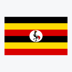 Flag of Uganda, national flag design with unique colors and emblem