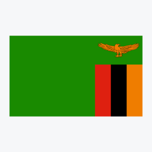 Flag of Zambia, national flag design with unique colors and emblem