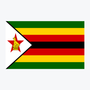 Flag of Zimbabwe, national flag design with unique colors and emblem