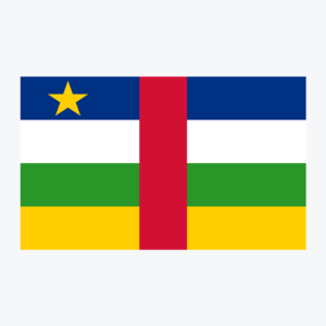 Flag of Central African Republic, national flag design with unique colors and emblem