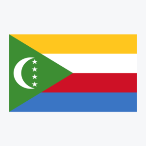 Flag of Comoros, national flag design with unique colors and emblem