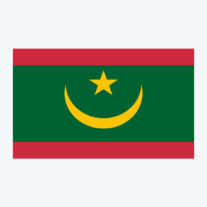 Flag of Mauritania, national flag design with unique colors and emblem