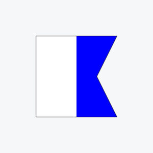 Alphabet Flag (A) (Single side with Logo - Tailored) Alphabet-Flag-A