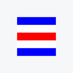 Alphabet Flag (C) (Single side with Logo - Tailored) Alphabet-Flag-C
