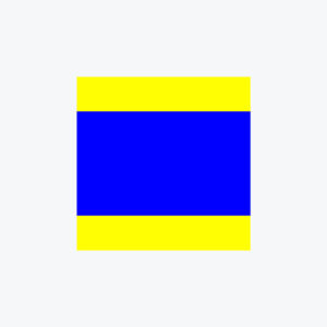 Alphabet Flag (D) (Single side with Logo - Tailored) Alphabet-Flag-D