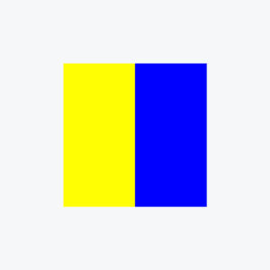 Alphabet Flag (K) (Single side with Logo - Tailored) Alphabet-Flag-K